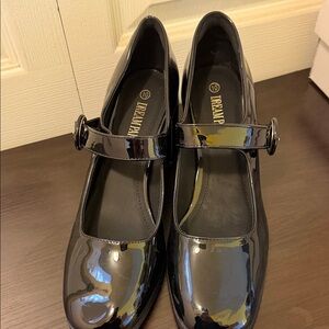 Dream Pair Black Patent Mary Jane Flats